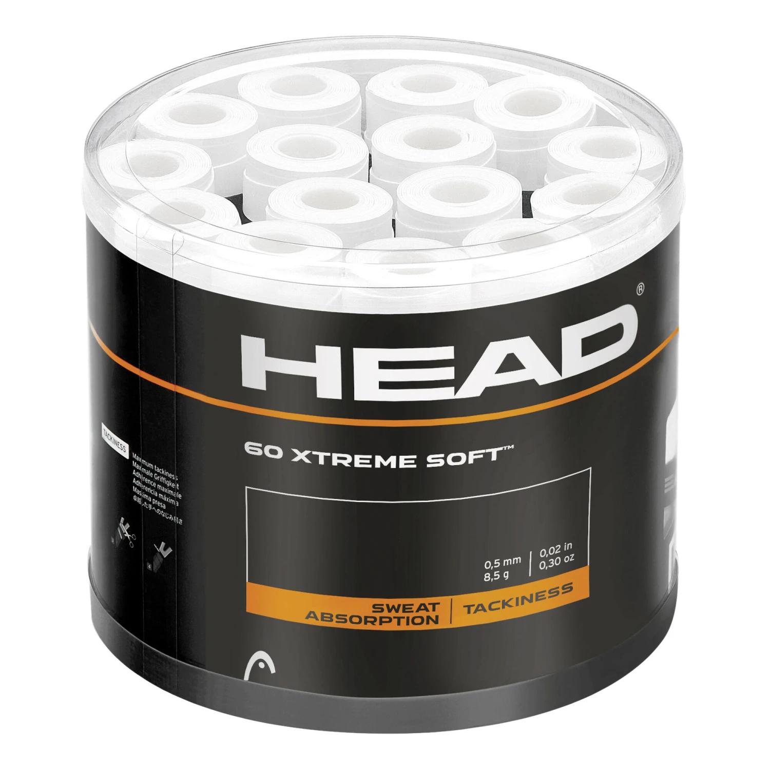 Head Xtreme Soft 60 Pack - White