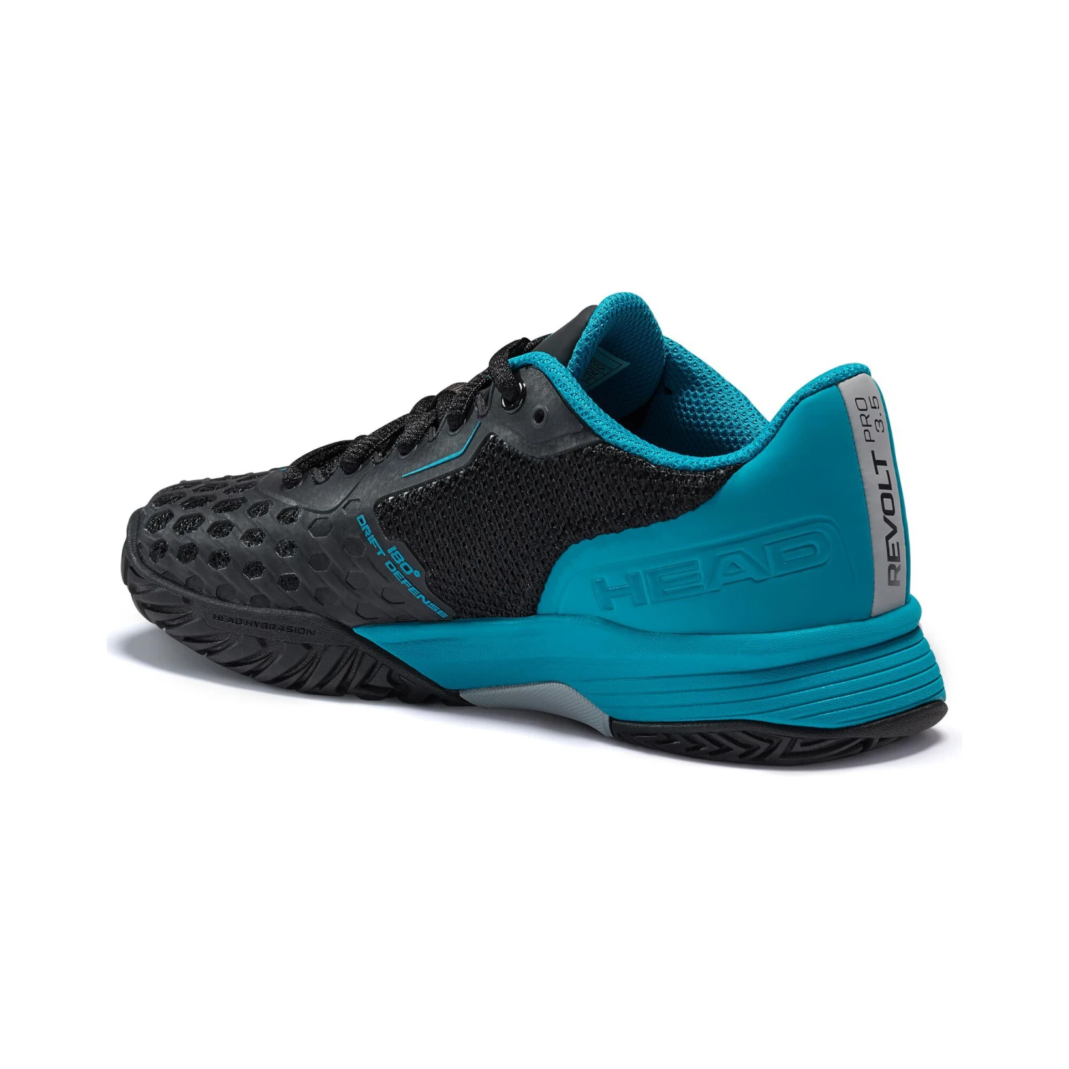 Head Revolt Pro 3.5 All Court Shoe Kids - Black, Turquoise - Image 7