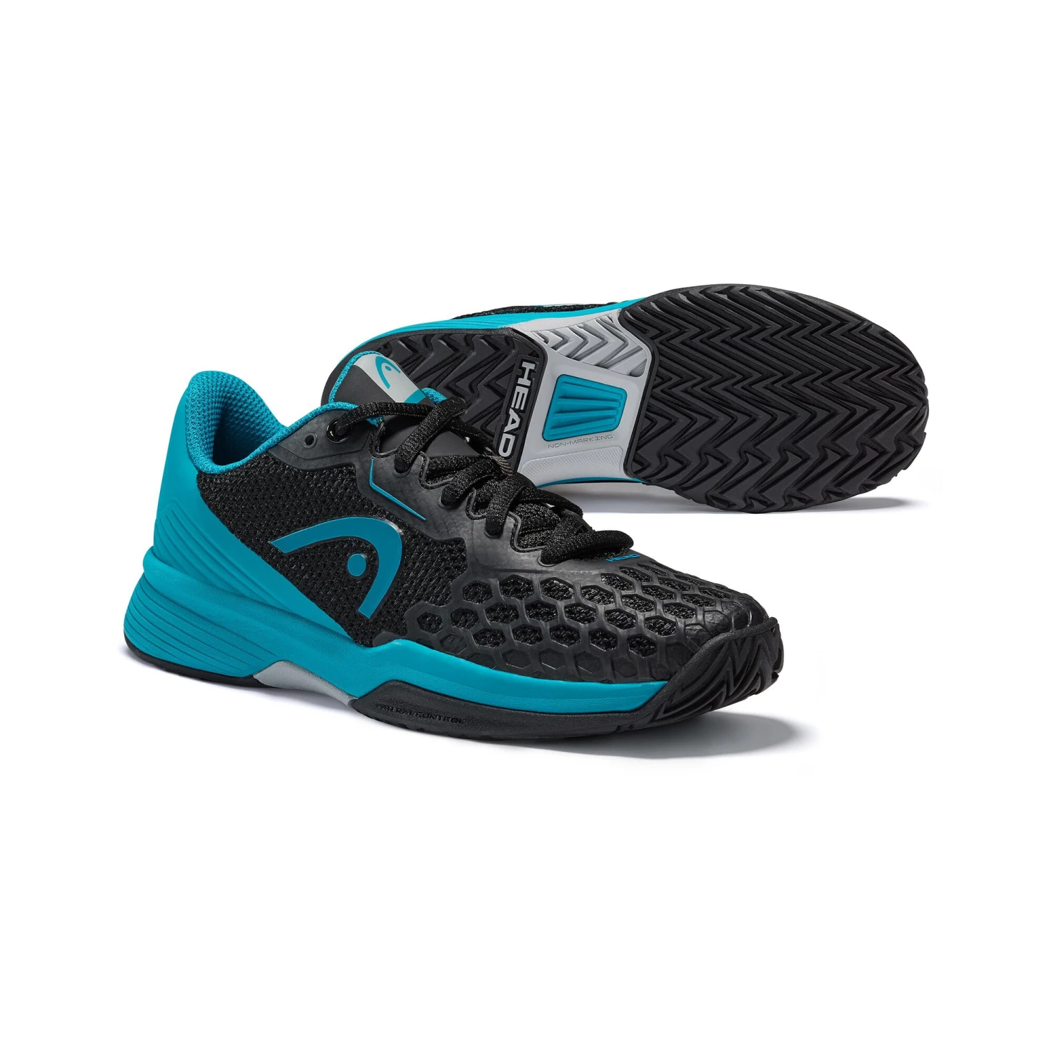 Head Revolt Pro 3.5 All Court Shoe Kids - Black, Turquoise - Image 3