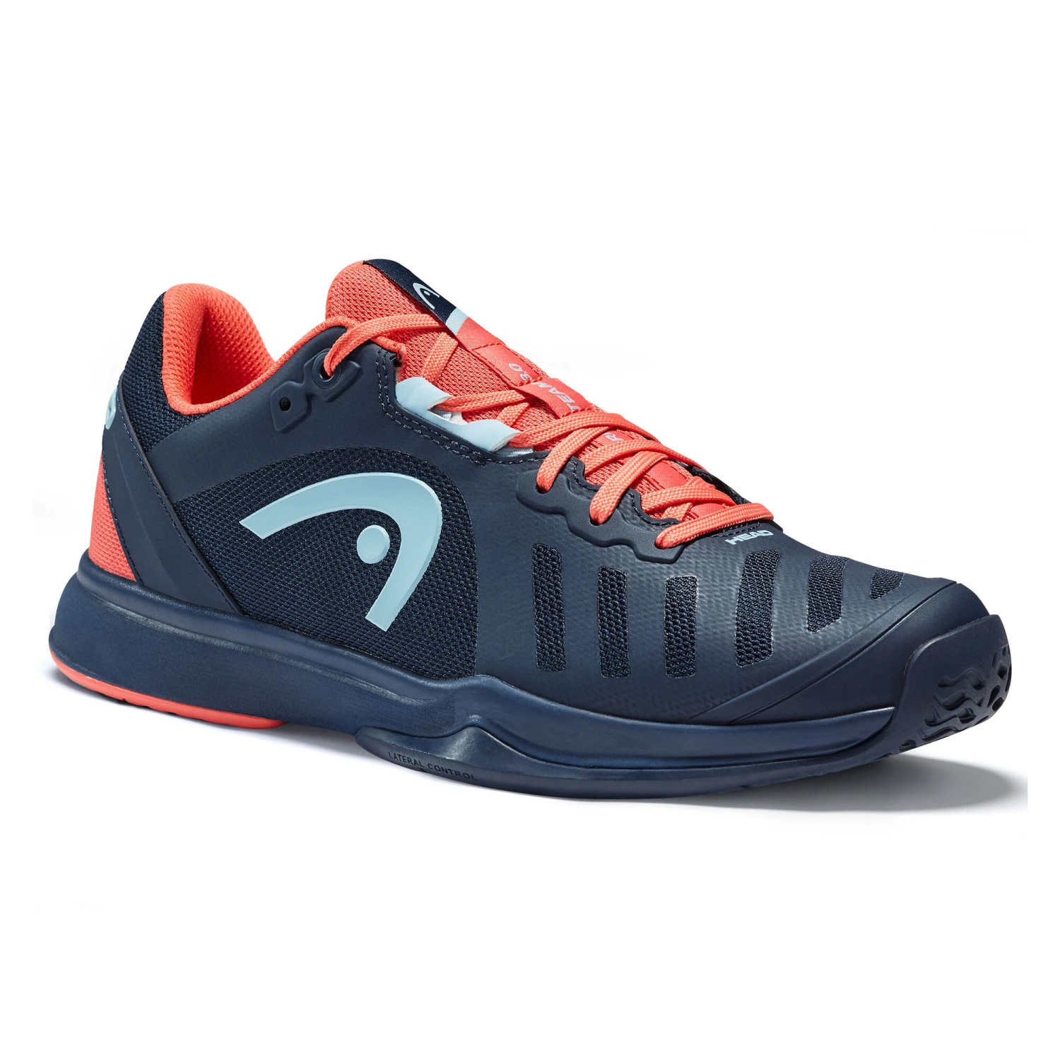Head Sprint Team 3.0 2021 All Court Shoe Women - Dark Blue, Coral - Image 6